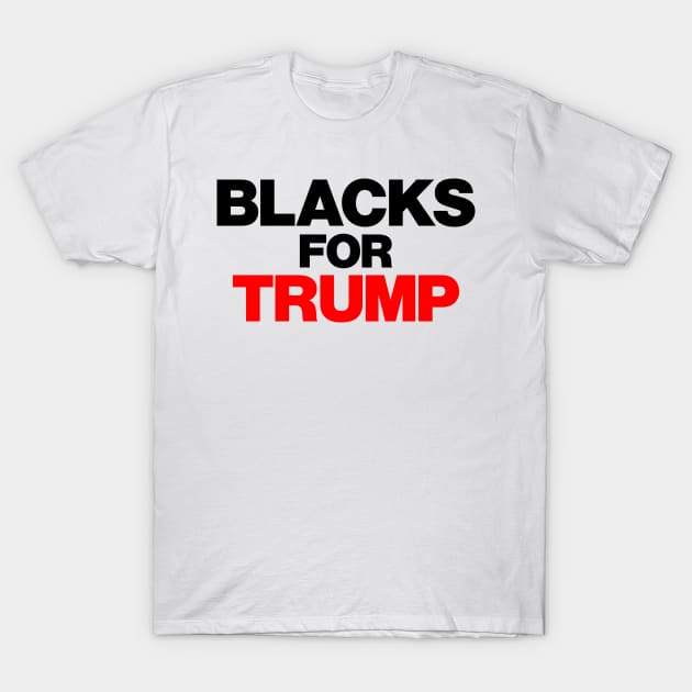 BLACKS FOR TRUMP BIDEN T-Shirt by MAR-A-LAGO RAIDERS